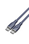 كابل نايلون من سلسلة Rugg من USB-C إلى USB-C بطول 1 متر وقوة 60 واط - أزرق