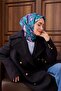 وشاح حرير تويلي منقوش باللون الفيروزي والليلكي مقاس 90x90 - 4