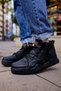 Yg057 Ghost Line Men's Sports Casual Lace-Up Leather Boots Csst - Black