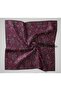Thin Cotton Soft Scarf Fuchsia-Patina Green Patterned Non-Slip Textured Tok Duruşlu 90X90 - 7