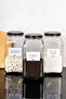 3-Piece 3-Liter Jar Set Tea Sugar Salt Labeled 3000 ml Glass Jar Set with Metal Lid