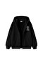 Need Money for Fake Friends Zippered Hooded Unisex Black Sweatshirt - 2