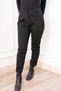 Women's Black High Waist Vivian Double-Pleated Trousers Comfortable Daily Office Stylish 30318 - 2