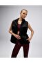 With Logo Regular Fit Mock Neck Fleece Vest Vest Ef545 - 2