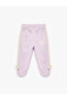 Cotton Elastic Waist Bow Detailed Hooded Jogger Sweatpants