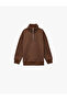 Long Sleeve Half Zipper Fleece-Lined Mock Neck Sweatshirt