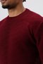 Bicycle collar oversize knitwear sweater burgundy - 4