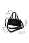 Round Buckle Three-Pocket Lined Hand and Shoulder Bag - 6