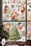Christmas Themed Children's Room Glass Sticker Set – Pine Tree, Snowman, Gift Christmas Figures 44 Pieces - 5
