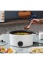 Electric Cooking Pot Large Volume Rice Soup Noodles Cooker Hot Pot Boiler - 28cm - 6