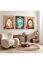 3 Piece Wooden Framed Islamic Living Room Lounge Kitchen Set3499 - 2