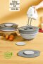 Collapsible Mixer Mixing Bowl and Storage Container with Lid, Foldable Storage Container