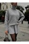 Sweater Skirt Knitwear Double Set - 2