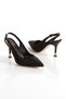 Black Cornered Women's Style Heeled Special Edition Evening Dress Shoes and Bag Combinations - 6