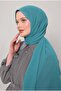 Water Green Lux Chiffon Shawl - 2