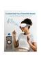 Eye Massager with Heat & Vibration, Bluetooth Music, USB Rechargeable - White - 3