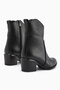 Ubax Genuine Leather Black Heeled Women's Boots - 5