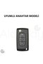 Peugeot, Citroen Compatible 308, 406, 206, 207, 307, 107, Picasso, C2, C3, C4, C5, C6, Titan Gray Tpu Key Case Cover (Gray) - 2