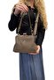 Multi-Compartment Soft Leather Shoulder and Crossbody Bag with Clip, Stylish and Convenient Model