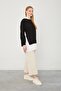 Black Hooded Shirt Detailed Sweat - 8