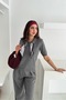 Ribbon Detailed Short Sleeve Soft Textured Knitwear Sweater Aw25Kz0076 - 3