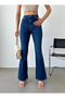 Çnr Flared Jeans Solmaz High Waist Denim Jeans New Hsn - 2