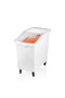 Wheeled Food Storage Cart – Flour and Legume Container with Clear Lid (Ingredient Bin) - 3