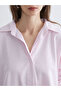 Striped Oversize Women's Shirt - 3