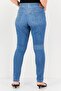 Women Skinny Fit Washed Stretchable Jeans, Blue - 4