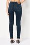 Women Skinny Fit Washed Stretchable Jeans, Dark Indigo - 4