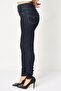 Women Skinny Fit Washed Stretchable Denim, Navy Blue - 3