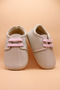 Baby Girl Embroidered/Elastic Shoes