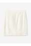 Beli Zippered Plain Linen Look Women's Skirt - 6