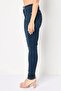 Women Skinny Fit Washed Stretchable Jeans, Navy - 3