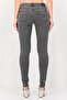 Women Skinny Fit Washed Stretchable 711 Jeans, Grey - 4
