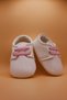 Baby Girl Embroidered/Elastic Shoes