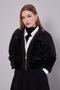 Black Collar Stone Rose Detail Skirt Set - 4