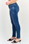 Women Skinny Fit Washed Stretchable Jeans, Blue - 2
