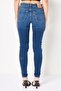 Women Super Skinny Fit Washed Stretchable Jeans, Blue - 4