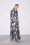 Black Skirt Flounce Unlined Cotton Dress - 2