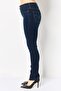 Women Skinny Fit Washed Stretchable Denim, Dark Blue - 4