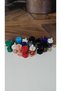 Sports Themed Dumbbell & Shaker Keychain Set That Makes Sound When Shaken |   Multi-Colored Bag Ornament - 7