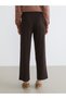 Esvab • Modern & Distinctive Wide-Leg Women's Knitwear Pants with Waist Cord - 5
