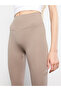 Two Mt Shop Quality Xside Brown Women's Elastic Waist Plain Leggings - 4