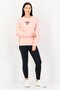 Women Sportswear Fit Long Sleeve Training Sweatshirt, Peach - 3