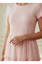 A-line Midi Dress with Ruffle Trim - 4