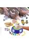 Pottery Wheel Creative Educational Craft Toy with Colors and Stencils Perfect Gift for Kids - 3