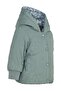 Floral Quilted 6-18 Months Coat - Green 6-9 Months - 4