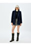Shorts Lining Detailed Belted Pleated Detailed Houndstooth Patterned Mini Skirt