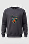 Nature Hunting Deer and Hunter Theme Printed Wild Life Regular Fit 3Thread Sh Fleece-Lined 100% Cotton Sweatshirt
